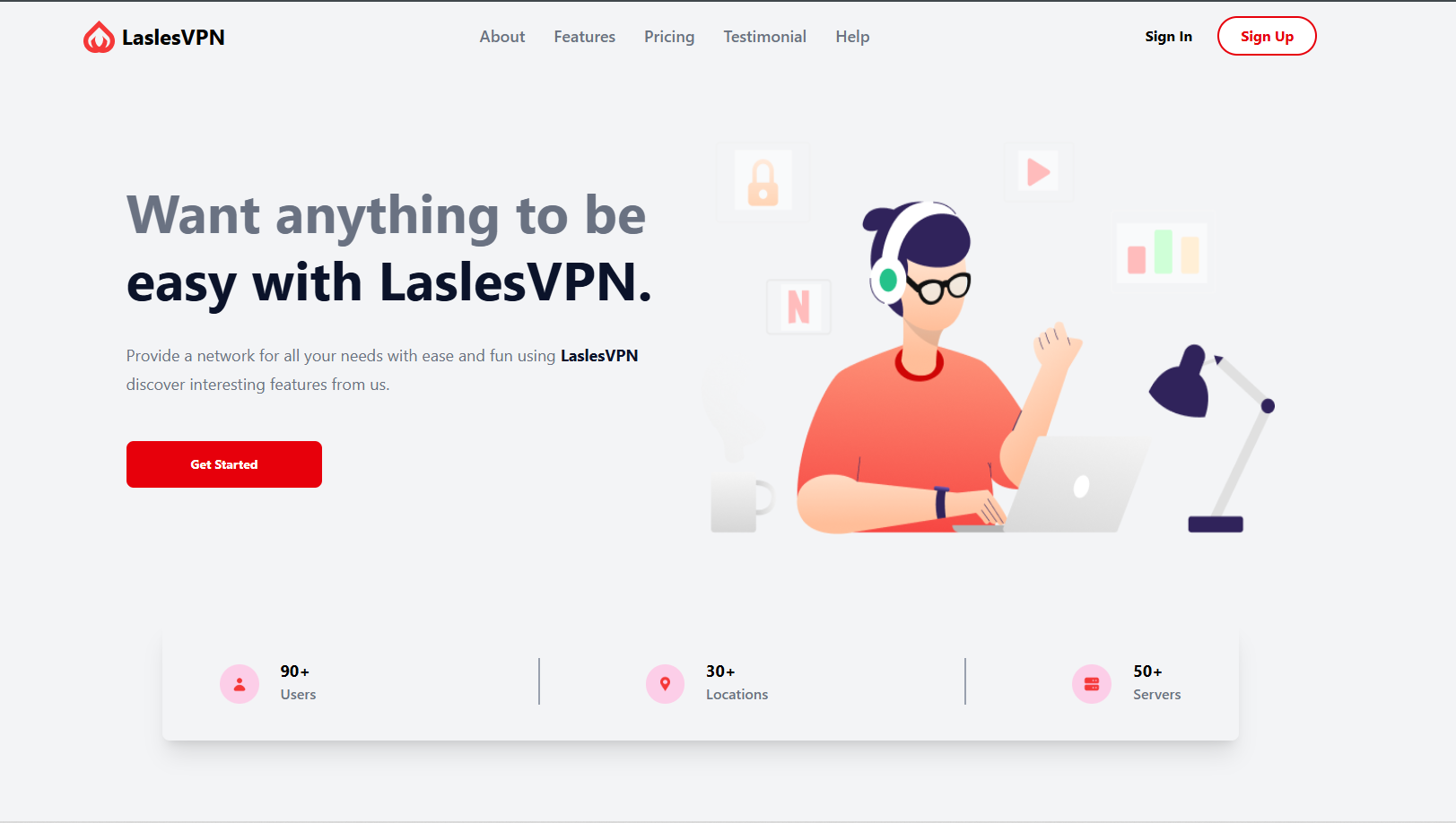 Lasles VPN page